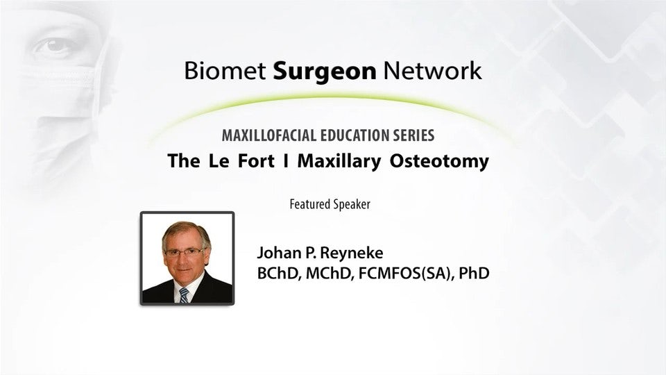 Orthognathic Le Fort Maxillary Osteotomy Surgical Technique